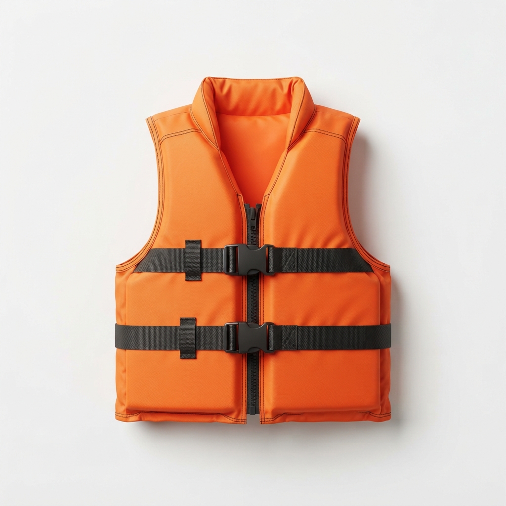 Orange adult comfort-fit life jacket